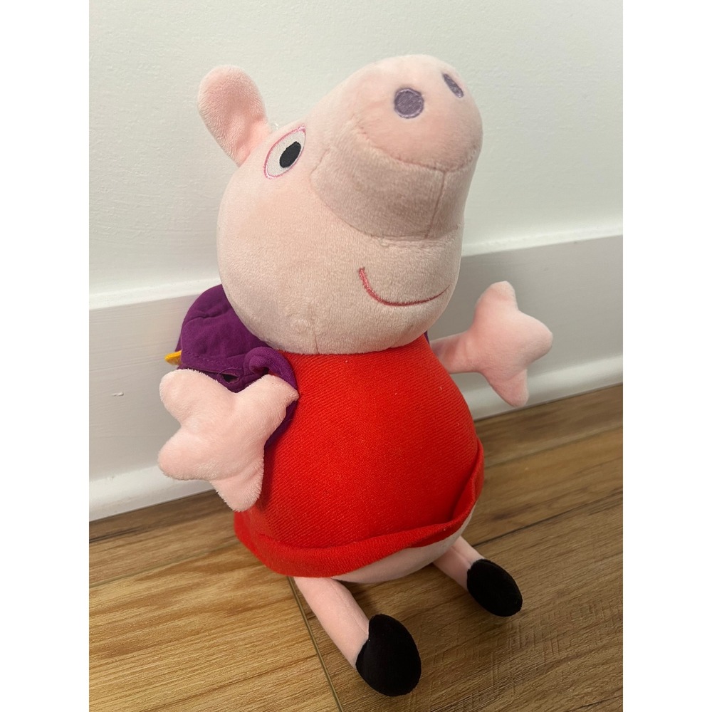Peppa Pig Plush Toy Kids Small Pink Red Purple Backpackโ Stuffed Animal